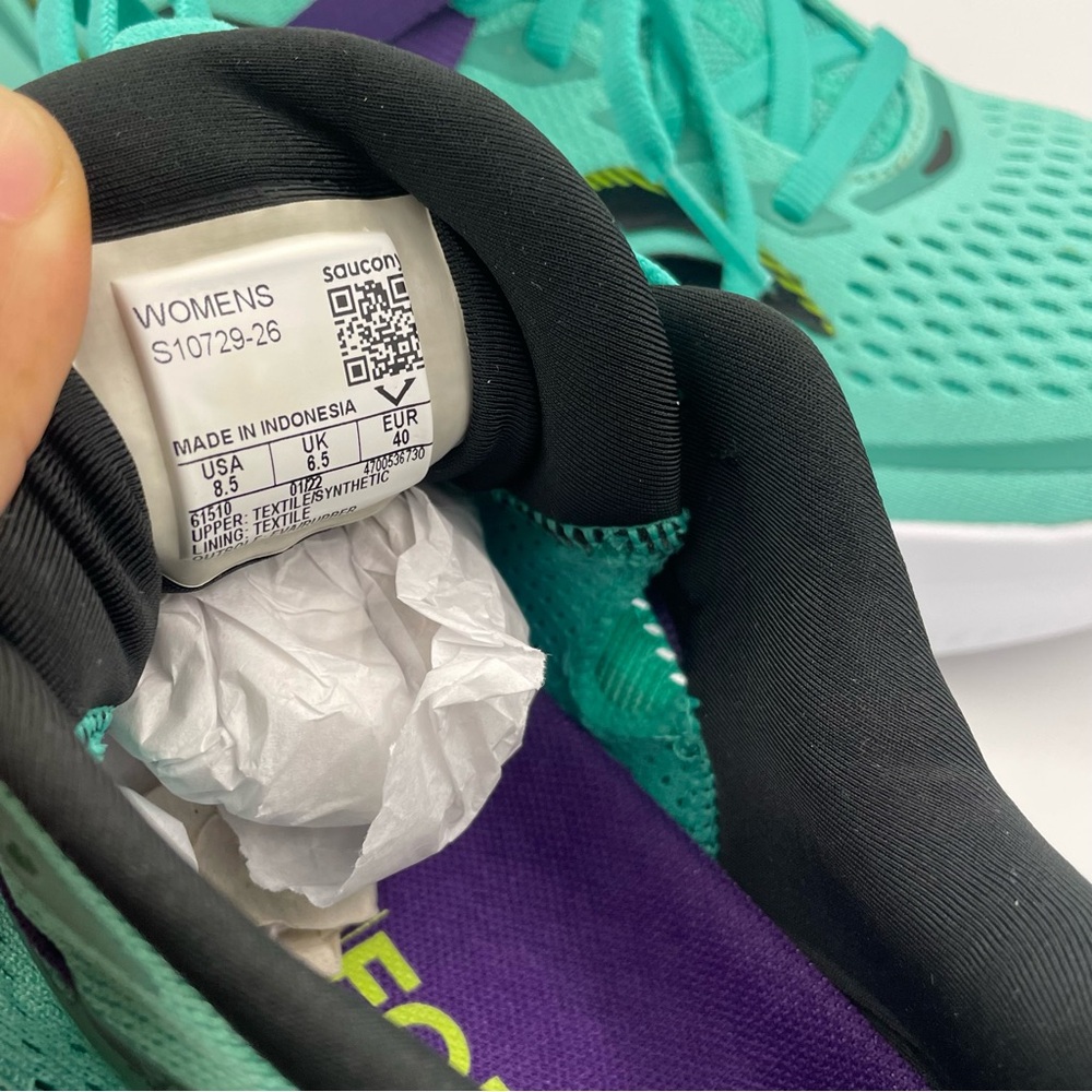 SAUCONY Ride 15 running athletic sneakers women Size 8.5 - Picture 8 of 13